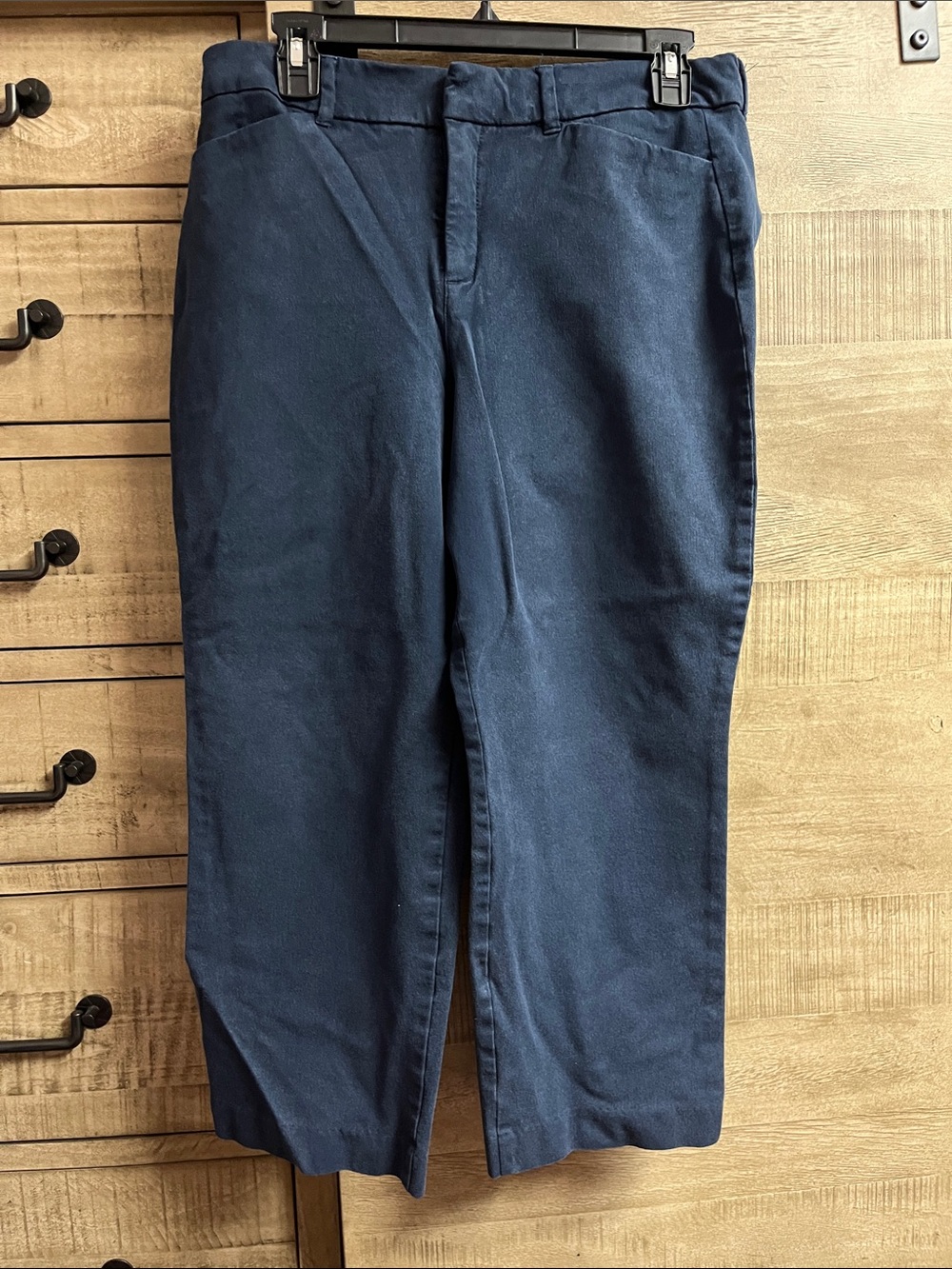 Old Navy Navy Straight-Leg Chinos